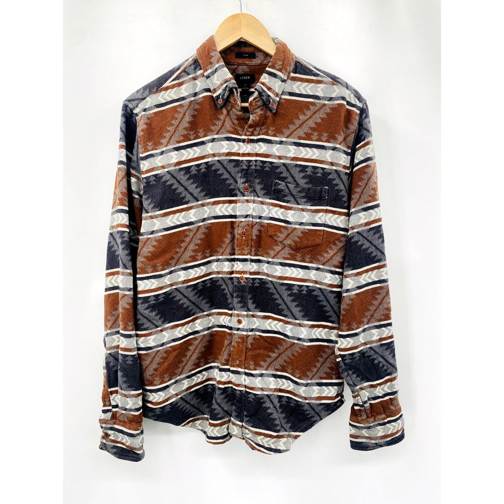J. Crew Patterned Flannel Button Down - image 6